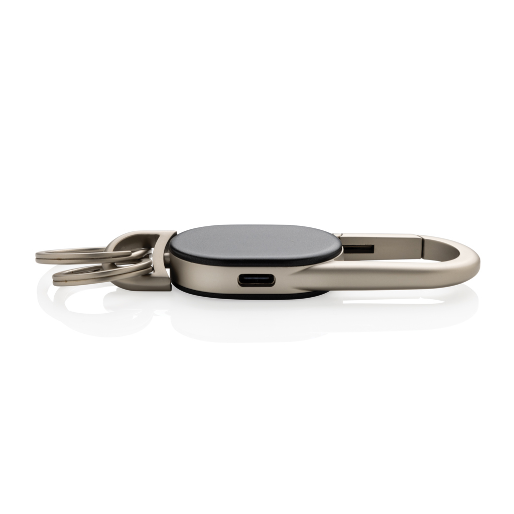 Porte-clés métallique avec connectique USB-C