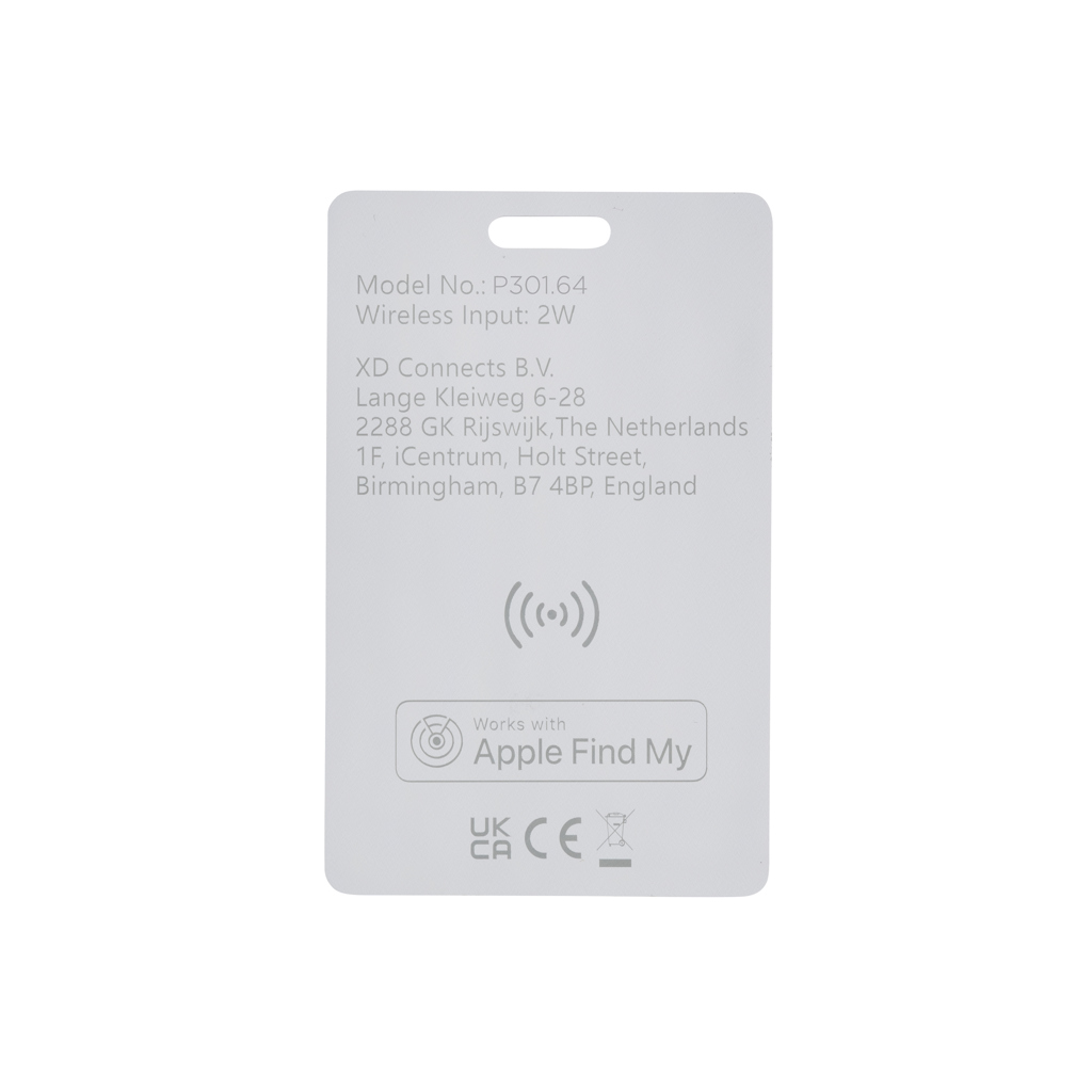 Carte traqueur compatible Apple Find My blanche