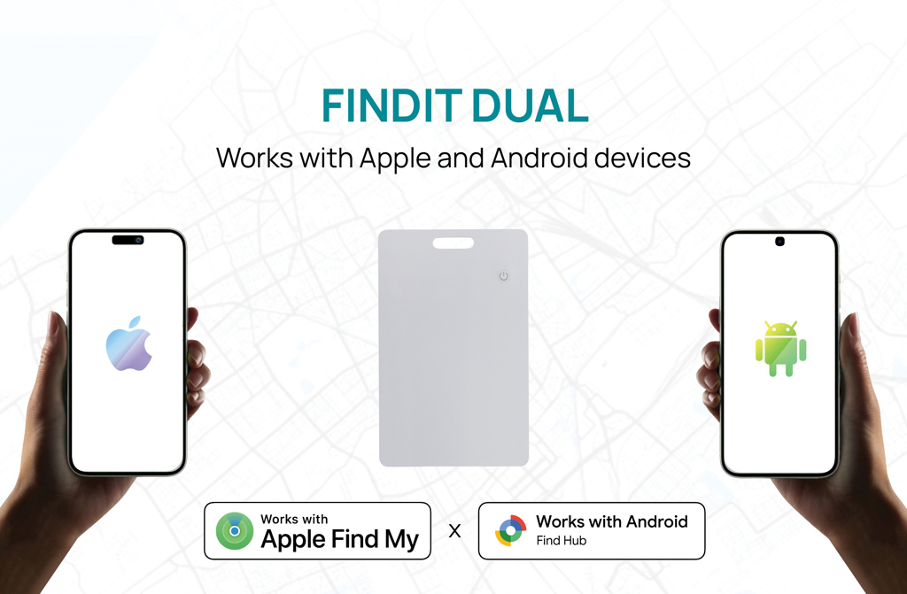 Traqueur Findit Dual compatible Apple et Android