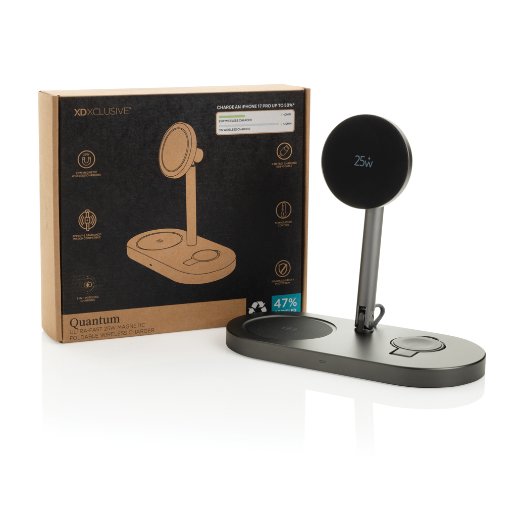 Chargeur sans fil magnétique pliable 25W Quantum