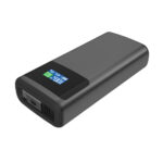 Batterie externe noire avec écran numérique