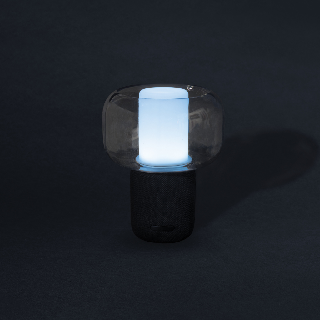 Lampe de table moderne à lumière bleue