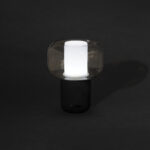 Lampe de table moderne avec abat-jour en verre