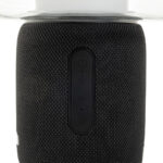 Enceinte portable noire avec boutons de commande