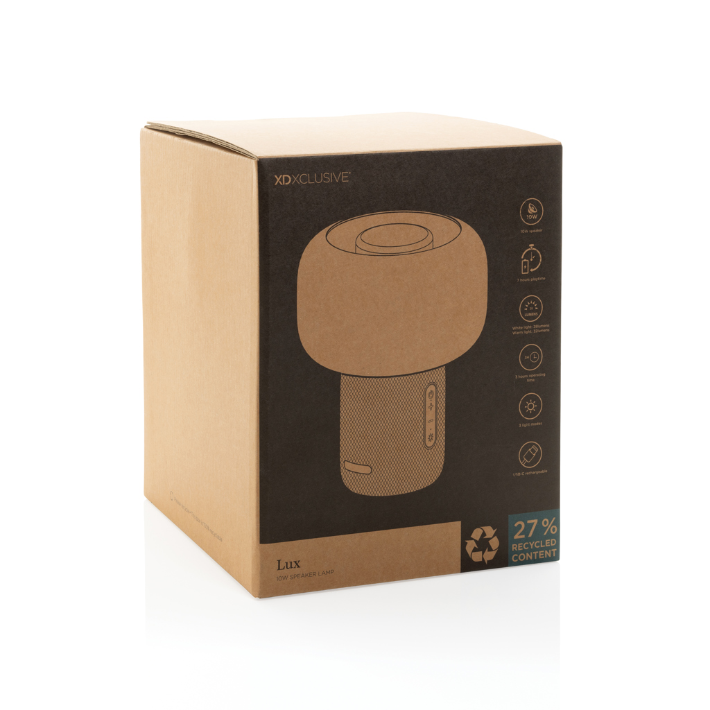 Boîte en carton lampe haut-parleur XD Xclusive