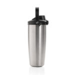Gourde en acier inoxydable avec couvercle noir