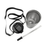 Gourde inox avec sangle et paille transparente