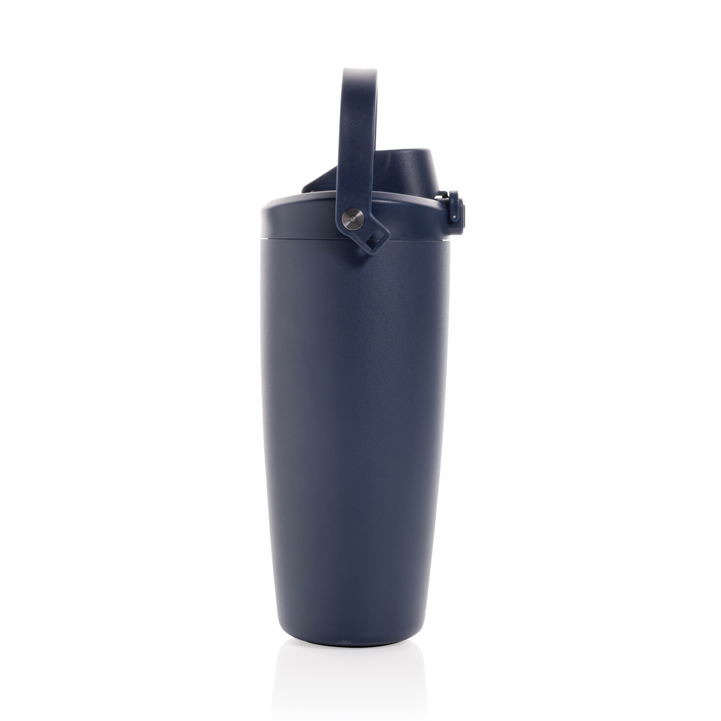 Gourde isotherme bleue avec anse