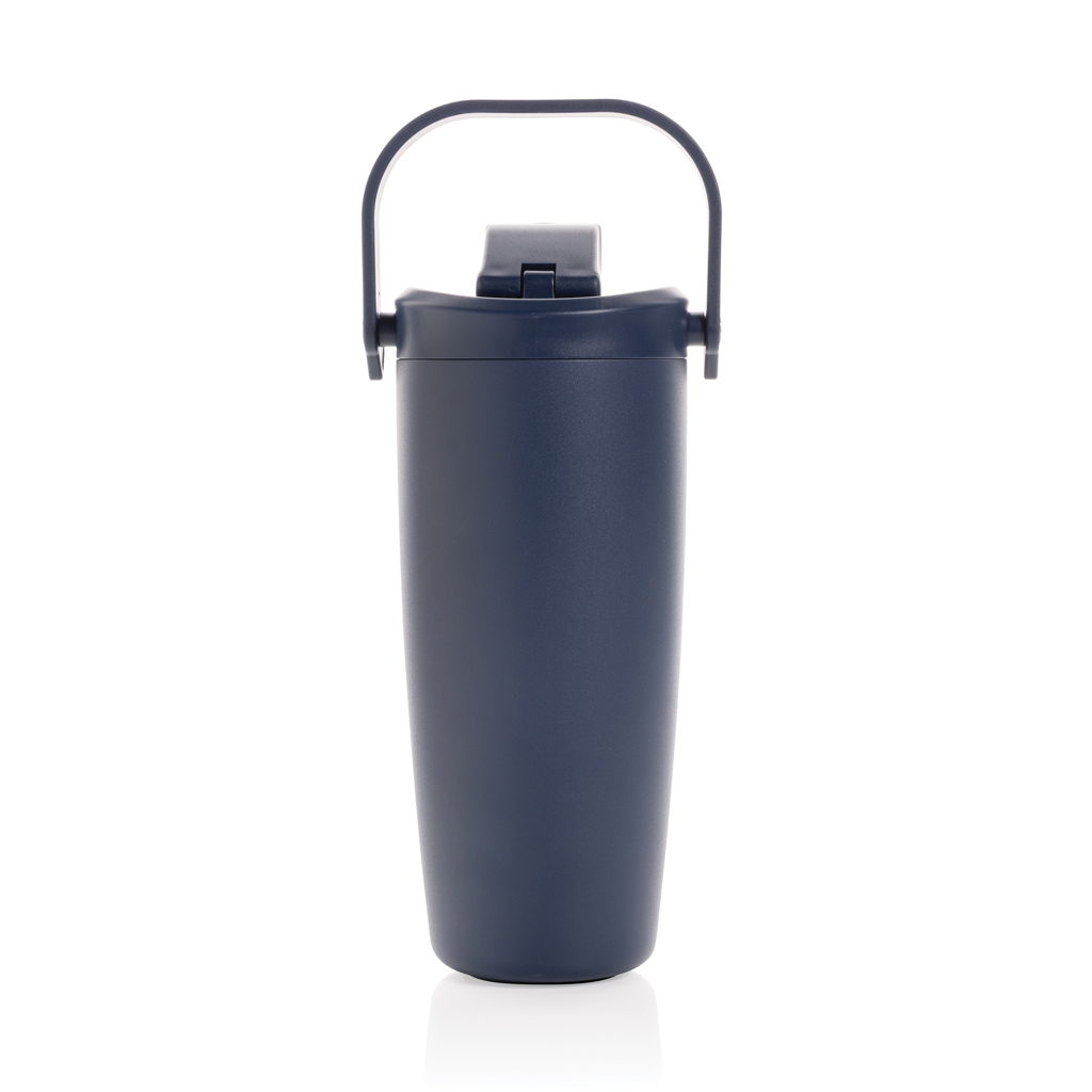 Gourde bleue avec anse rabattable