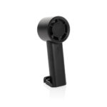Mini ventilateur portable noir sur fond blanc