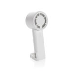 Ventilateur portable blanc sur fond blanc