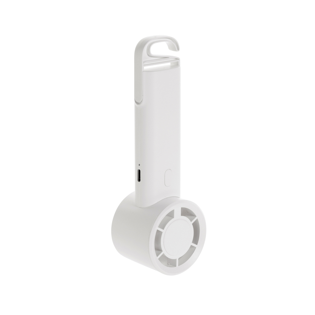 Petit ventilateur portatif blanc moderne