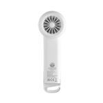 Sèche-cheveux blanc moderne vu de dos