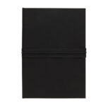 Carnet noir fermé avec élastique
