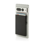 Smartphone avec porte-cartes noir magnétique
