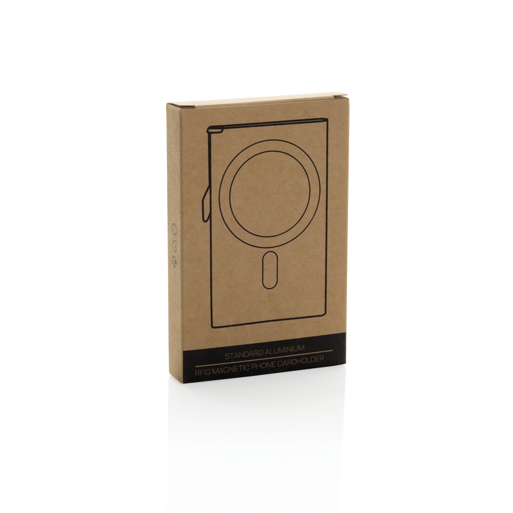 Emballage porte-cartes magnétique RFID en aluminium