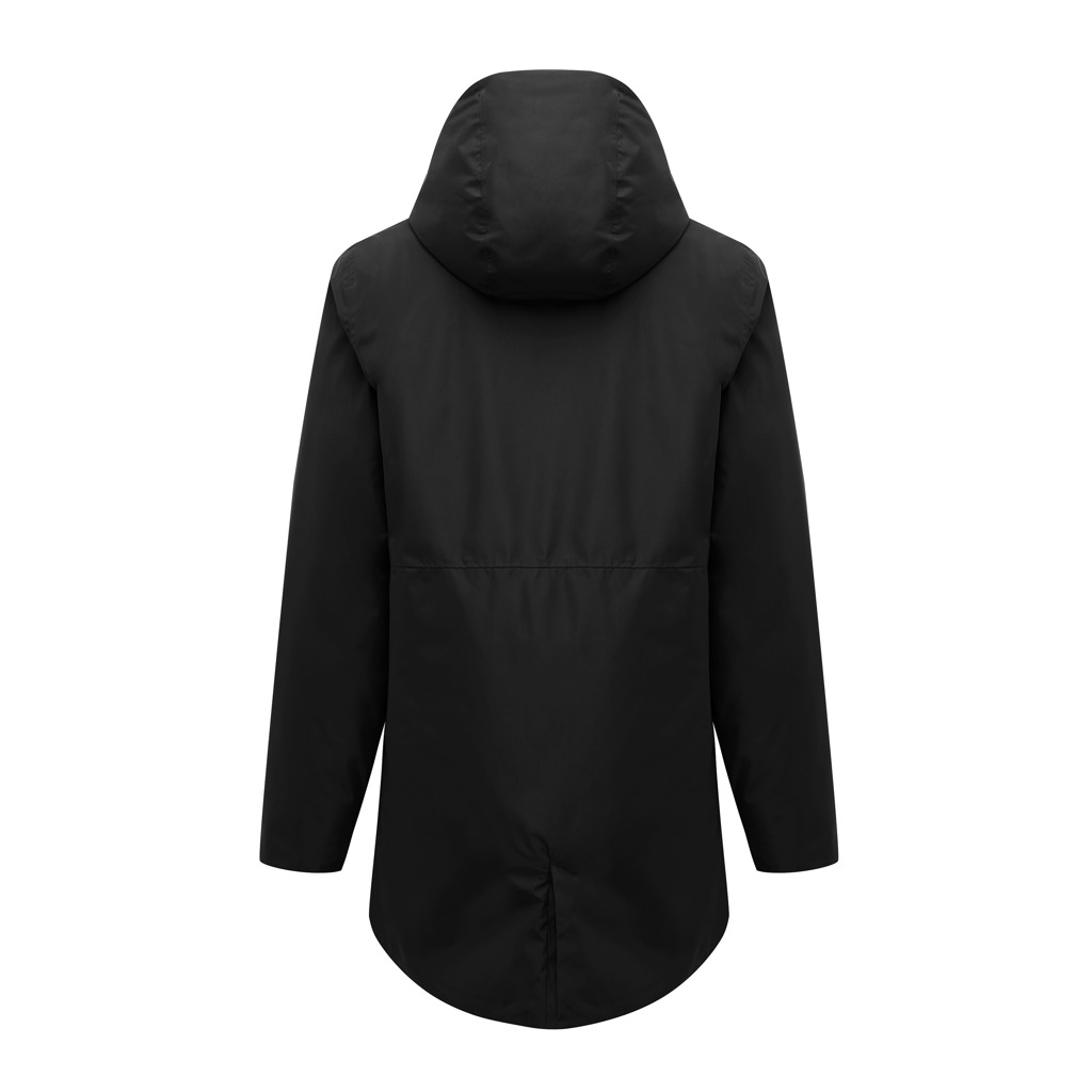 Veste noire à capuche vue de dos