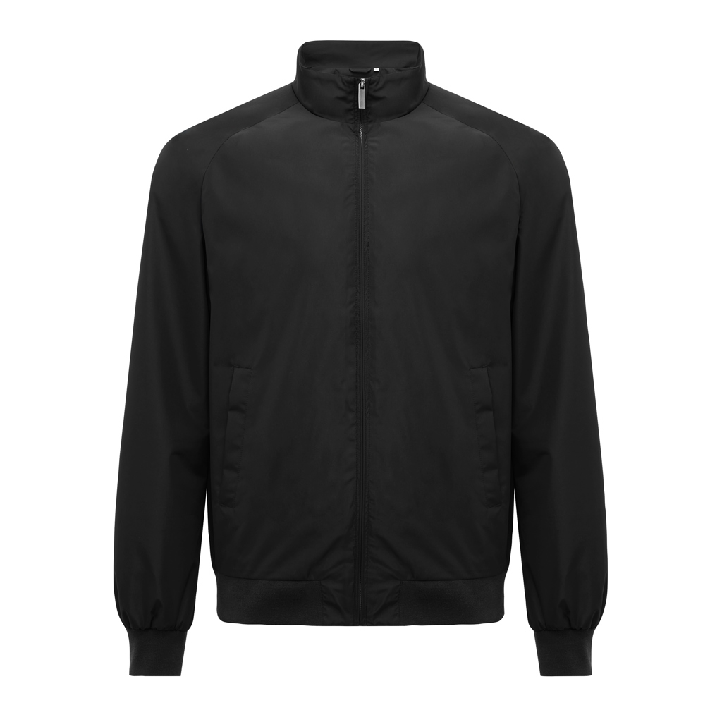 Veste noire zippée à col montant