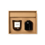 Coffret bougie parfumée et diffuseur marron