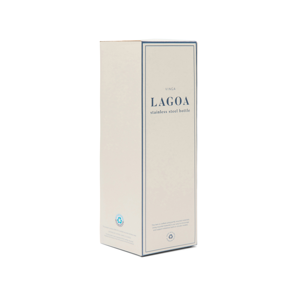Boîte blanche de bouteille en acier inoxydable Lagoa