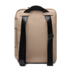 Sac à dos beige avec bretelles noires