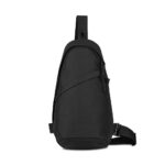 Sac à bandoulière noir moderne unisexe