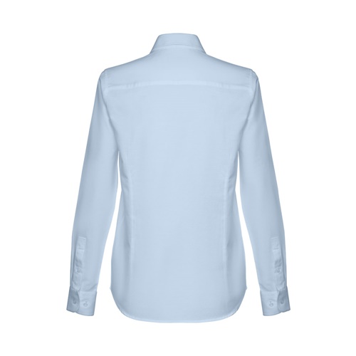Chemise bleue à manches longues vue de dos