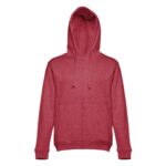 Sweat à capuche rouge avec fermeture éclair