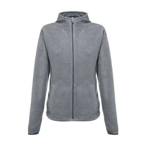 Veste polaire grise à fermeture éclair