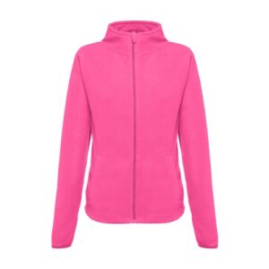 Veste polaire rose avec fermeture éclair