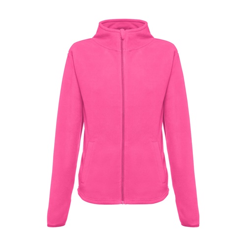 Veste polaire rose avec fermeture éclair