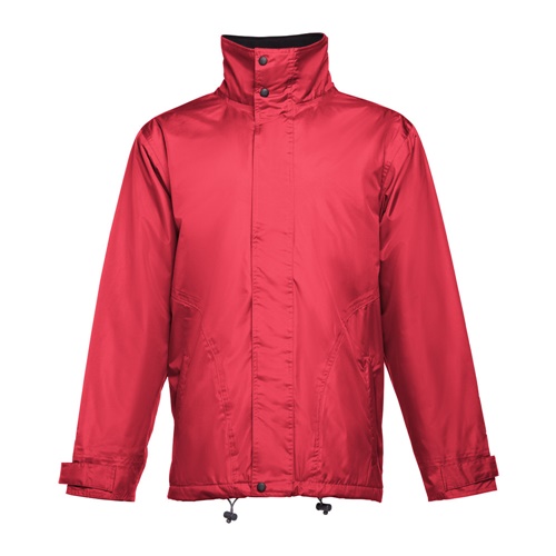 Veste imperméable rouge à manches longues