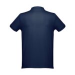 Dos d’un polo bleu marine uni