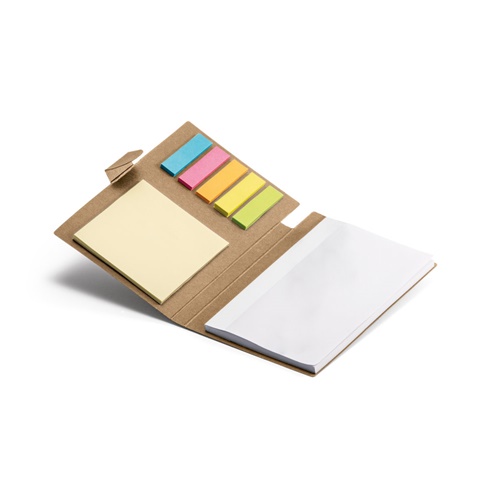 cooper. carnet de notes adhésif, 6 types de feuilles autocollantes