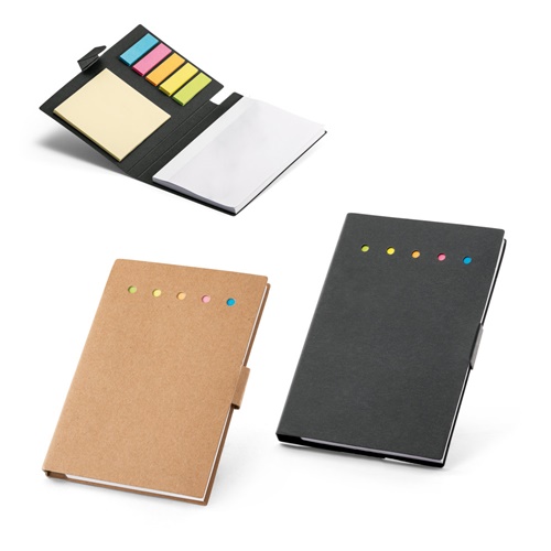 COOPER II. Carnet de notes adhésif, 6 types de feuilles autocollantes – Personnalisé