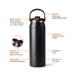 bouteille isotherme 940ml nordic drift trail rcs