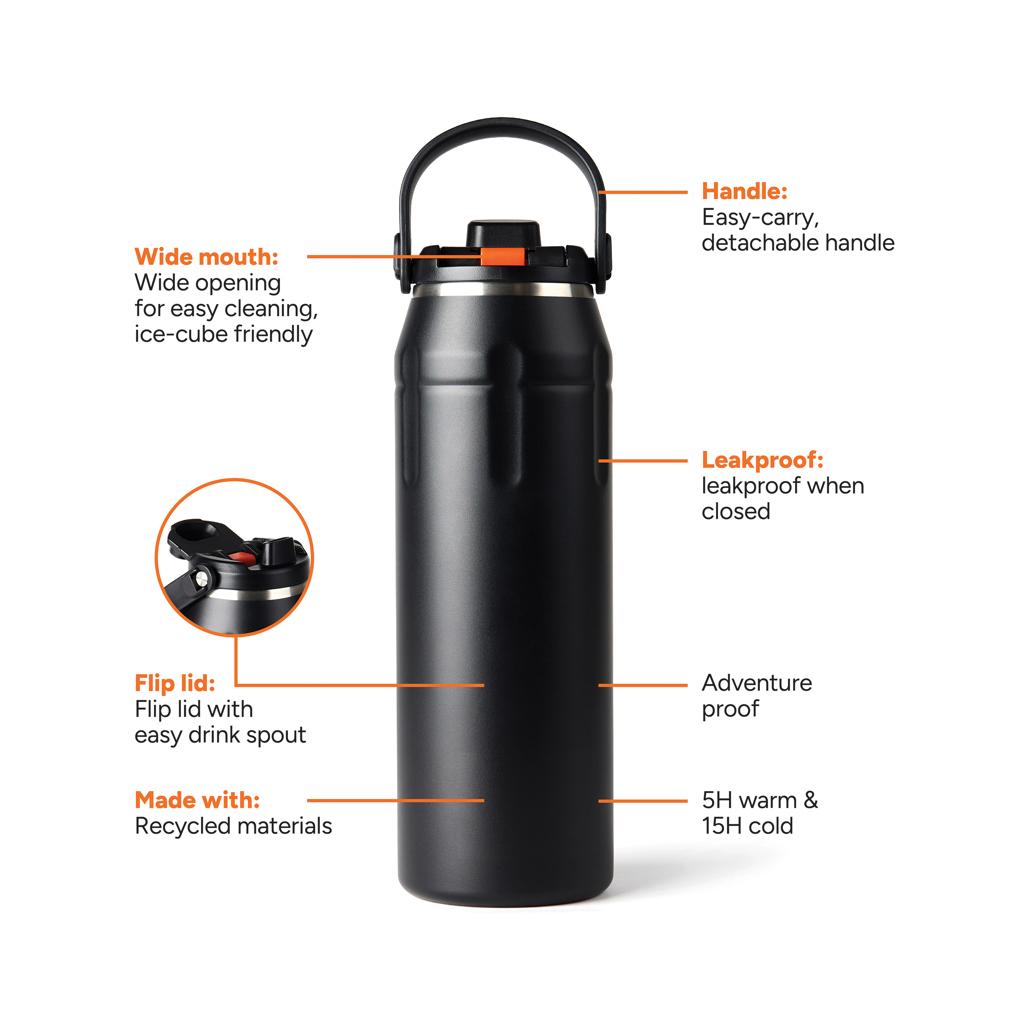 bouteille isotherme 940ml nordic drift trail rcs