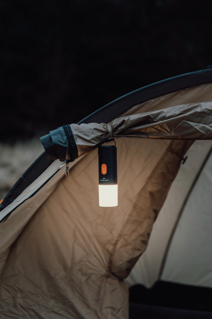 lampe de camping avec pompe à air nordic drift titan