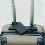 Étiquette à bagages avec géolocalisation globefind dual rcs
