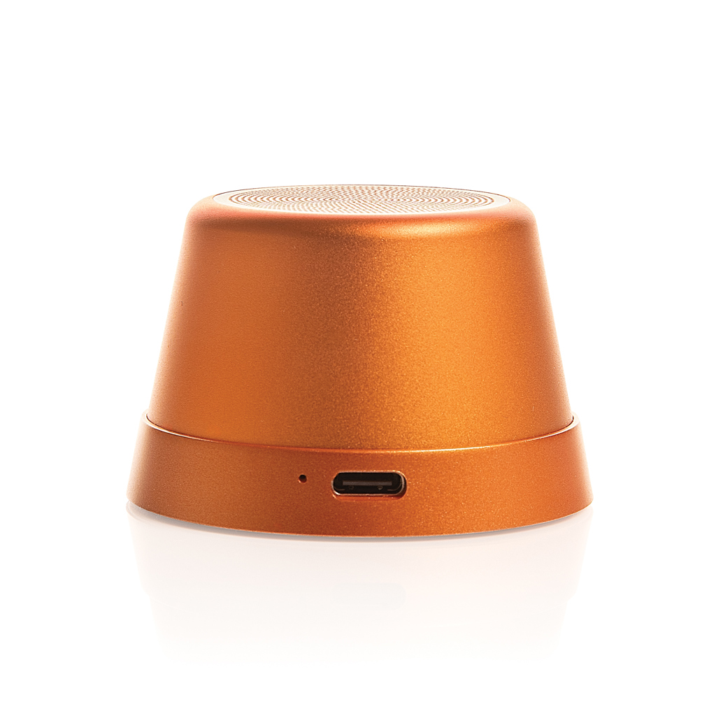 haut parleur magnétique 5w en aluminium recyclé rcs nivio
