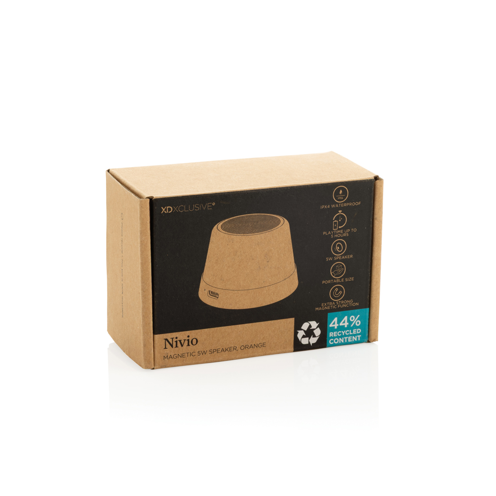 haut parleur magnétique 5w en aluminium recyclé rcs nivio