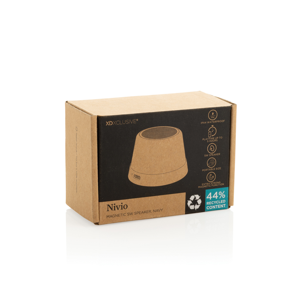 haut parleur magnétique 5w en aluminium recyclé rcs nivio