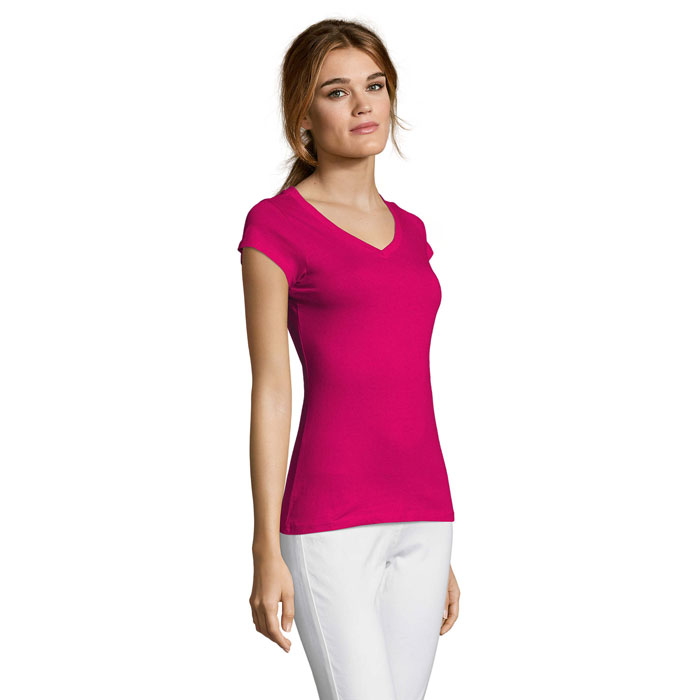 moon moon t shirt femme col v