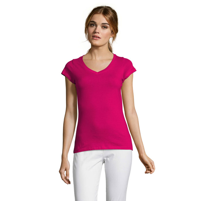 moon moon t shirt femme col v