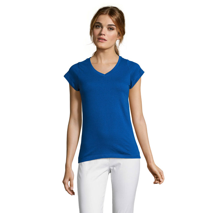 moon moon t shirt femme col v