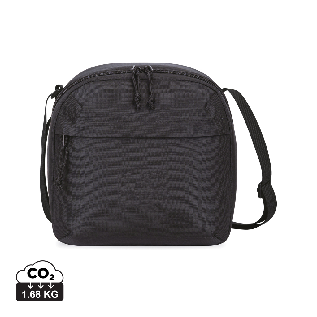 Sac bandoulière noir compact avec fermeture éclair
