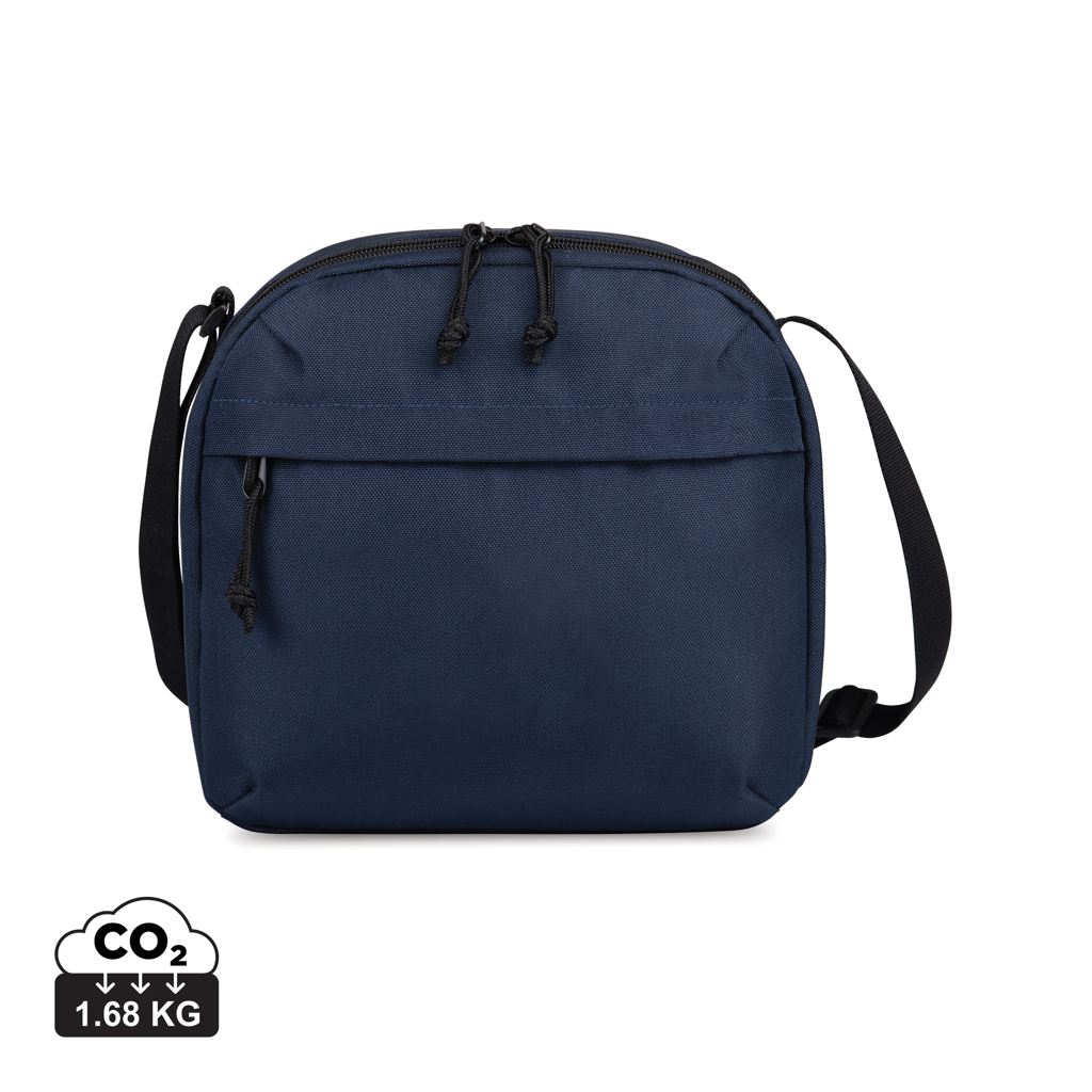 Sac bandoulière bleu marine avec poche zippée