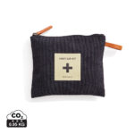Trousse de premiers secours en tissu sombre