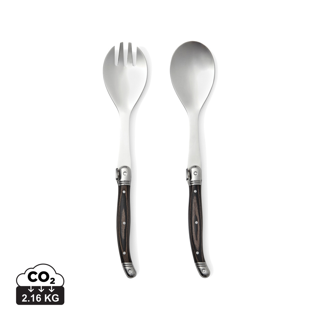 Fourchette et cuillère manches bois, impact CO2