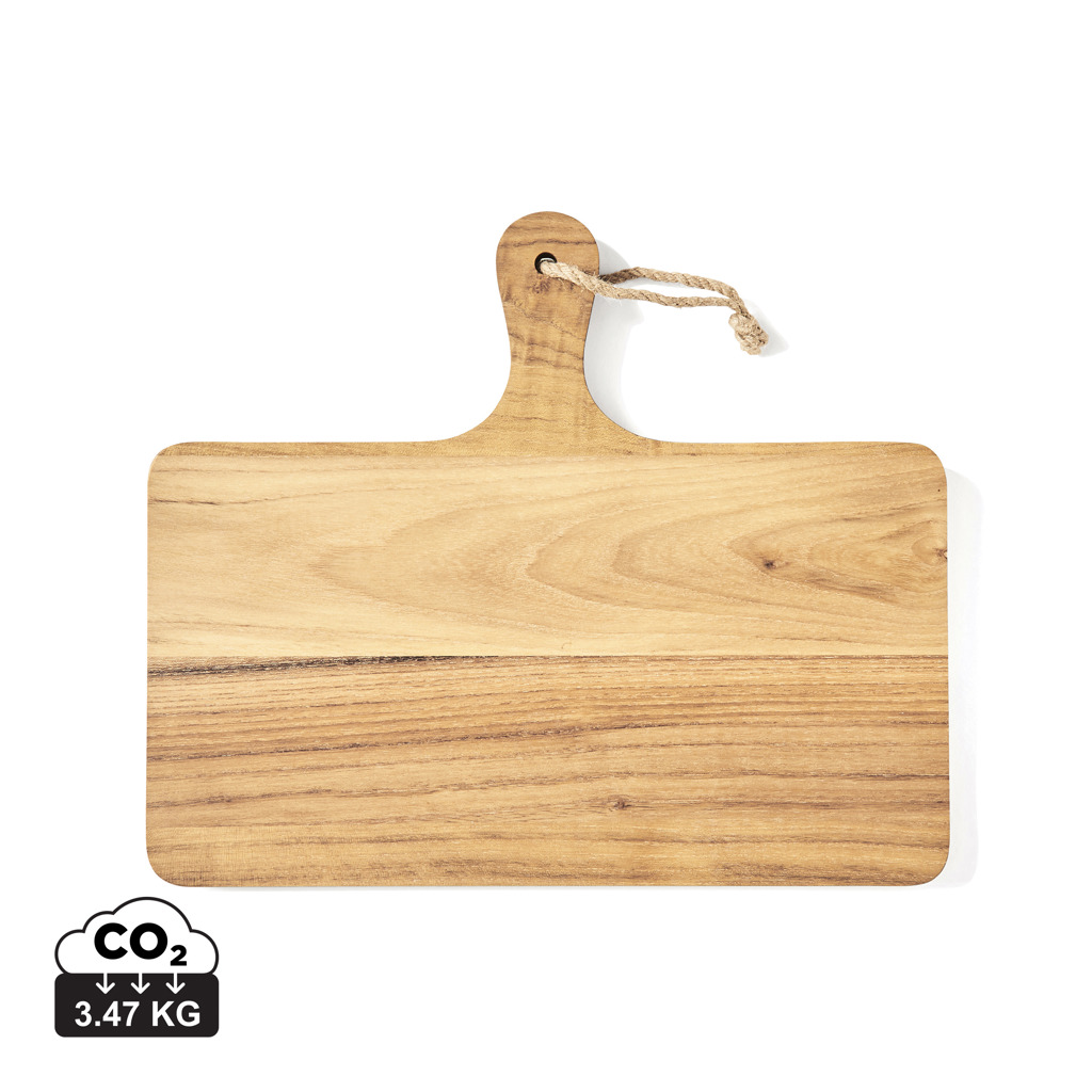 Planche à découper en bois avec poignée